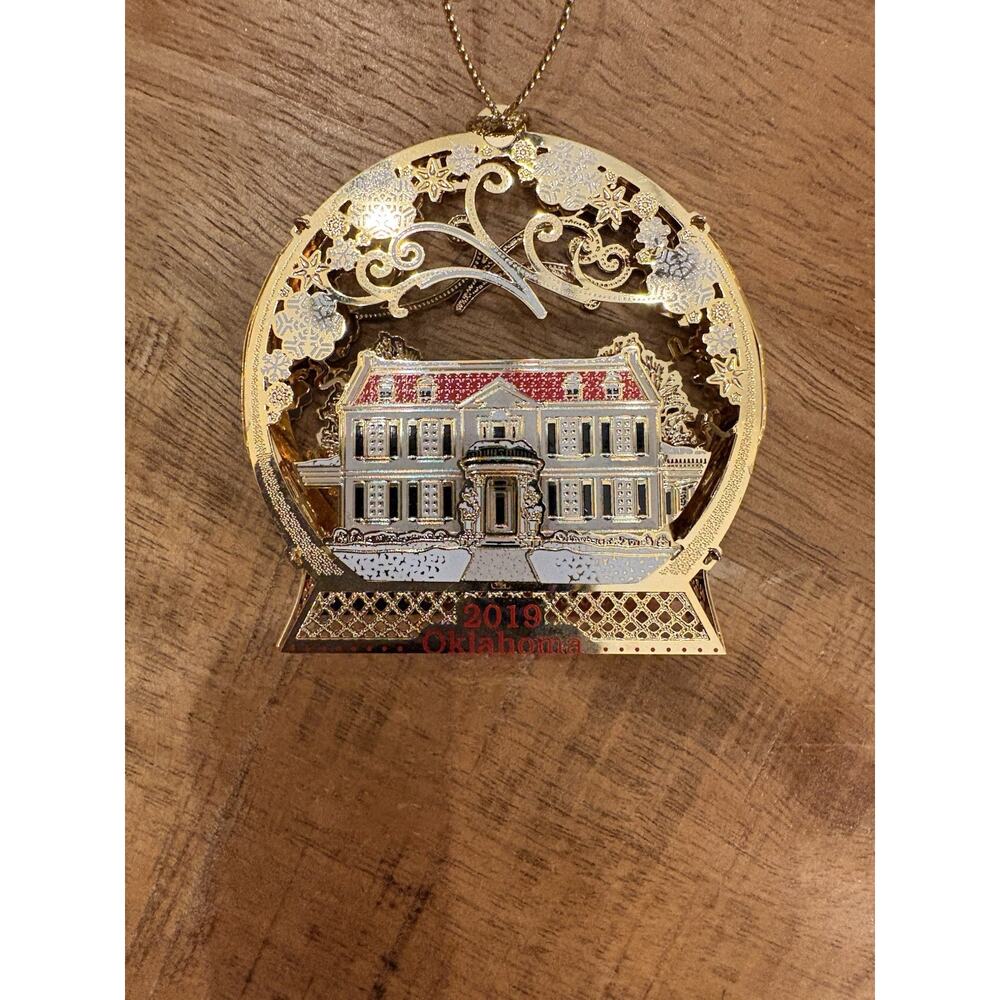 Oklahoma Governor's Mansion Christmas Tree Ornament 2019 Souvenir - Picture 2 of 6